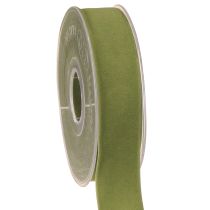Product Velvet ribbon moss green 25mm 7m