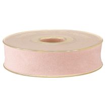 Product Velvet ribbon pink 25mm 7m