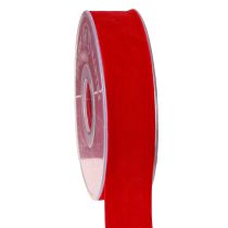 Product Velvet ribbon red ribbon fabric ribbon 25mm 7m