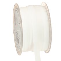Product Velvet ribbon white decorative ribbon gift ribbon white 10mm 20m