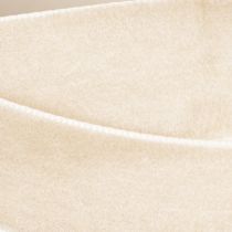 Product Velvet Ribbon 20mm Beige for Gift Wrapping and Crafts - 10m Roll