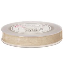 Product Velvet Ribbon 20mm Beige for Gift Wrapping and Crafts - 10m Roll