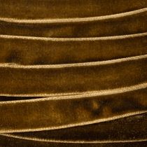 Product Decorative velvet ribbon, narrow, 10mm wide, 20m long, on a roll