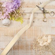 Product Velvet Ribbon 20mm Cream 10m for Gifts and Decorations