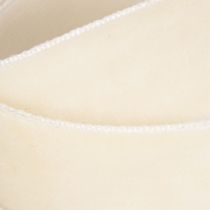 Product Velvet Ribbon 20mm Cream 10m for Gifts and Decorations