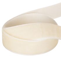 Product Velvet Ribbon 20mm Cream 10m for Gifts and Decorations