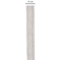 Product Grey Velvet Ribbon 10mm x 20m for Indoor Decorative Use