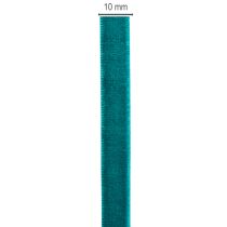 Product Velvet Ribbon on Roll 10mm x 20m Petrol for Gift Wrapping and Decoration