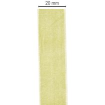 Product Velvet Ribbon on Roll for Gift Wrapping 20mm x 10m Sage Green