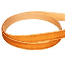 Product Velvet Ribbon for Decorating, 10mm Width, 20m Roll, Terracotta Orange