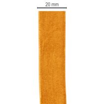 Product Velvet Craft Ribbon 20mm x 10m in Terracotta Brown