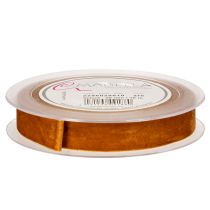 Product Velvet Craft Ribbon 20mm x 10m in Terracotta Brown