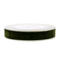 Product Velvet ribbon dark green 20mm 10m
