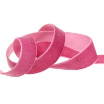 Product Velvet ribbon pink 20mm 10m
