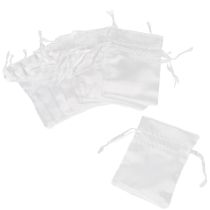 Product Satin bags white 6.5 × 10cm 10pcs
