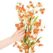 Product Artificial Orchid Spray Orange 110cm Set of 3