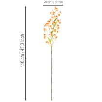 Product Artificial Orchid Spray Orange 110cm Set of 3
