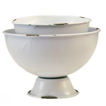 Product Cup bowl decorative cup white rust Ø15cm H10cm set of 2