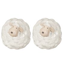 Product Decorative sheep as a friendly eye-catcher for living room and garden 11cm 2pcs