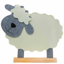 Sheep standing felt cream, gray 51 × 7cm H47cm