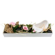 Product Decorative bowl square gray 32cm x 10.5cm H5cm
