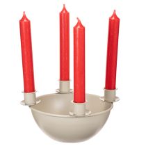Product Modern Beige Candle Holder Bowl with Four Holders, 15cm Diameter
```html
<h2>Modern Beige Candle Holder Bowl for Advent and Seasonal Decoration</h2>
<p>This stylish candle holder bowl in beige provides a simple yet elegant base for creating personalis