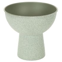 Product Potted Bowl on High Foot Round 18cm Light Green