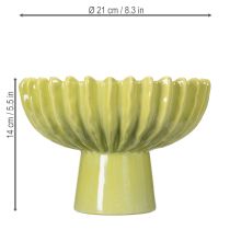 Product Ceramic bowl, elegant design for stylish table decoration and home accessory, 21cm