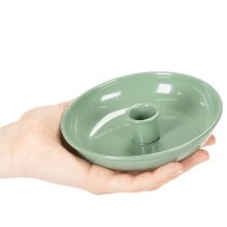 Product **Green Metal Candle Holder for Taper Candles 13cm**
```html
<h2>Chic Green Metal Candle Holder for Stylish Home Decorating</h2>
<p>
Elevate your home décor with this green metal candle holder, designed for taper candles. Its simple, circular shape and