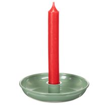 Product **Green Metal Candle Holder for Taper Candles 13cm**
```html
<h2>Chic Green Metal Candle Holder for Stylish Home Decorating</h2>
<p>
Elevate your home décor with this green metal candle holder, designed for taper candles. Its simple, circular shape and