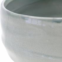Product Ceramic bowl, wavy planter, ceramic decoration oval Ø18.5cm H7.5cm
