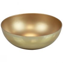 Decorative bowl gold bowl plastic matt gloss Ø20cm H7cm