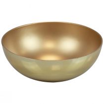 Product Decorative bowl gold bowl plastic matt gloss Ø20cm H7cm