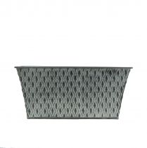 Product Zinc Flower Pot with Diamond Pattern 22cm×12cm