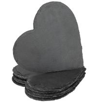 Product Slate heart decoration heart slate slate plate 20cm 5pcs