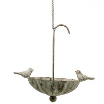 Bird bath umbrella to hang antique 20cm