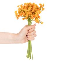 Product Artificial Orange Gypsophila Stems for Floral Arrangements, 30cm, Set of 10