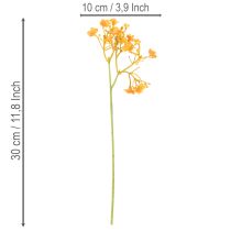 Product Artificial Orange Gypsophila Stems for Floral Arrangements, 30cm, Set of 10