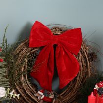 Product Red Decorative Bows for Christmas, Set of 3, 28cm
