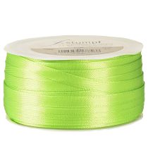 Product Ribbon satin ribbon gift ribbon light green 6mm 50m