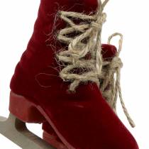Product Christmas tree decoration pair of ice skates red 10cm x 9cm