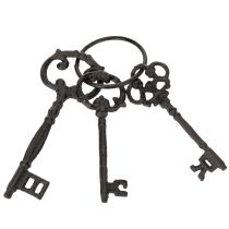Product Decorative key ring, antique key design, as a nostalgic home accessory, 27cm