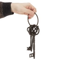 Product Decorative key ring, antique key design, as a nostalgic home accessory, 27cm