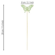 Product Decorative butterflies on sticks for creative and seasonal decoration, 8cm, 16 pieces