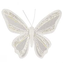 Product Butterfly decoration feather butterfly optics 15x13cm 2 pcs
