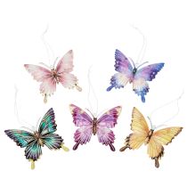 Product Butterfly pendant decoration for artistically decorating living spaces, 8cm, 5 pieces