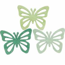 Sprinkle decoration butterflies, spring, wooden butterflies, table decoration to sprinkle 72pcs