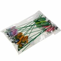 Product Decorative butterfly on stick flower stick spring decoration 16 pcs