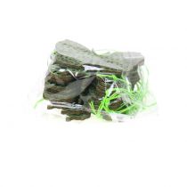 Product Decorative Hanging Butterfly Green Glitter 8cm 12 pcs