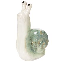 Product Ceramic decorative snail figurine for stylish living environments and enchanting table decorations, 16cm